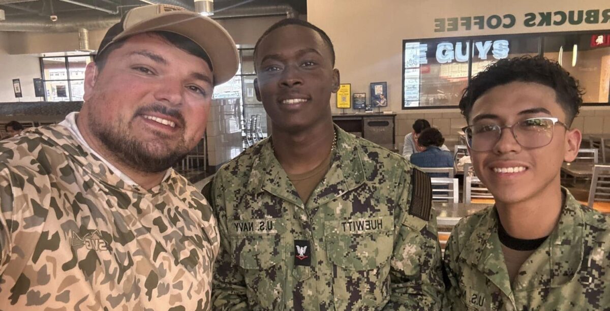 Stephan Swarner Operation 22 meets with two navy veterans