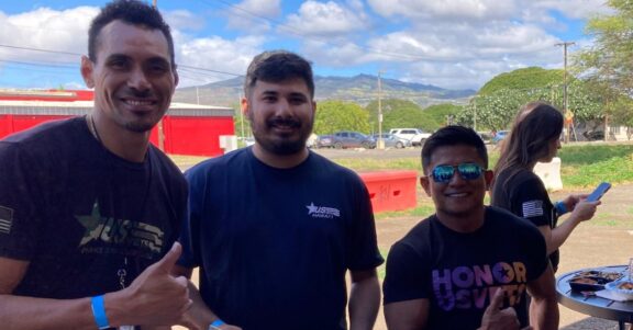 usvets barbers point permanent housing program team members at event